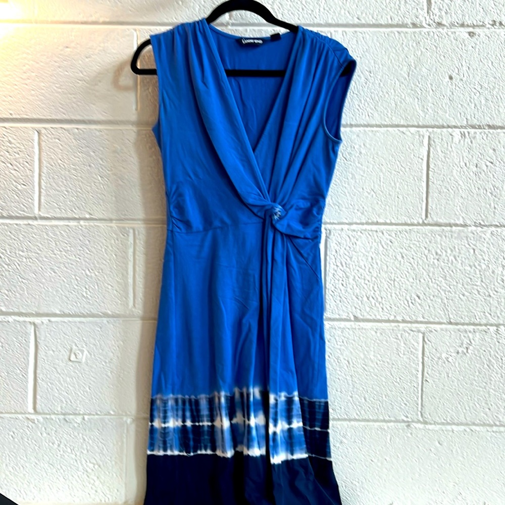 Landsend sleeveless tie dyed dress